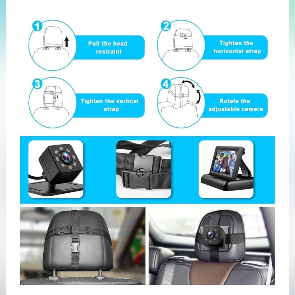 Baby Monitor/Camera for Vehicle - Picture 2 of 8